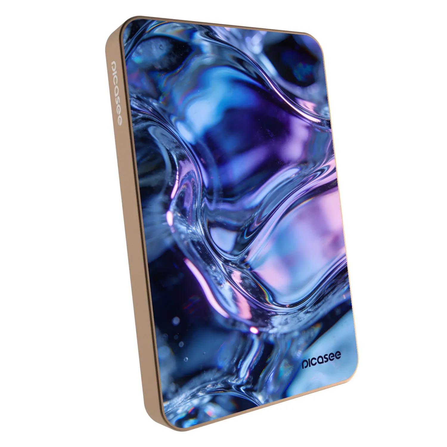 Picasee Powerbank με MagSafe 5 000 mAh Χρυσαφένιος - Iris liquid