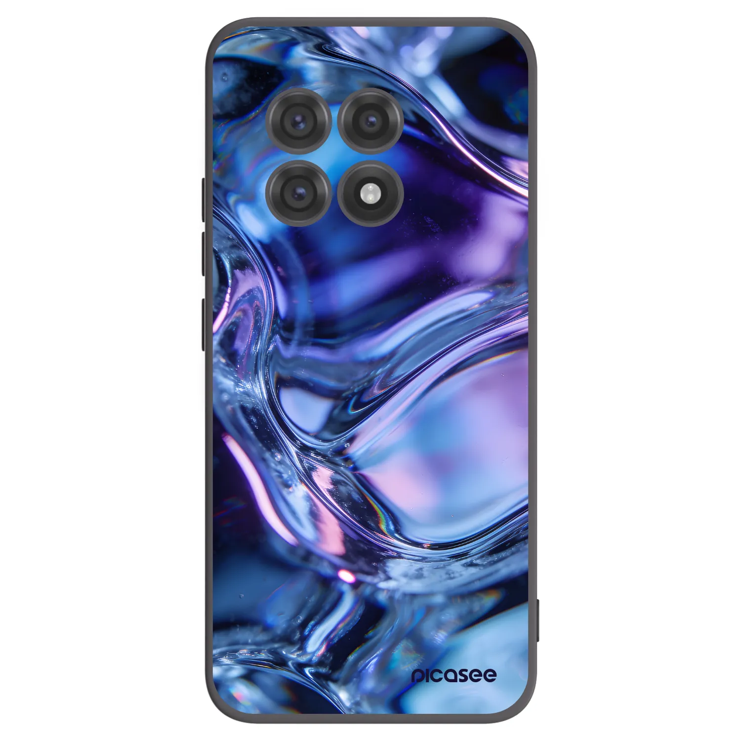 Picasee Μαύρη θήκη σιλικόνης για OnePlus 13R 5G - Iris liquid