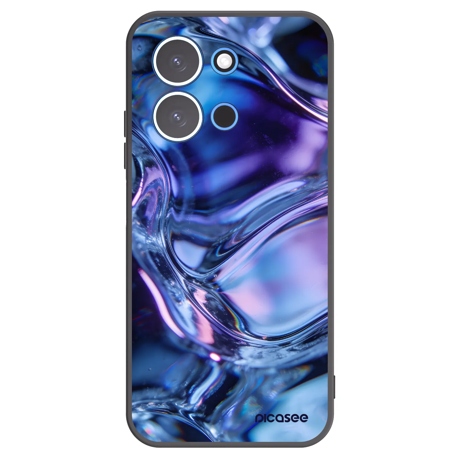 Picasee Μαύρη θήκη σιλικόνης για Xiaomi Redmi 15C 4G - Iris liquid
