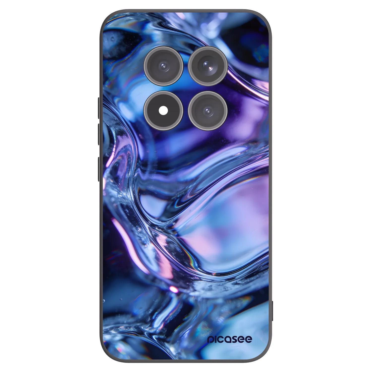 Picasee Μαύρη θήκη σιλικόνης για Xiaomi Redmi Note 15 Pro+ - Iris liquid
