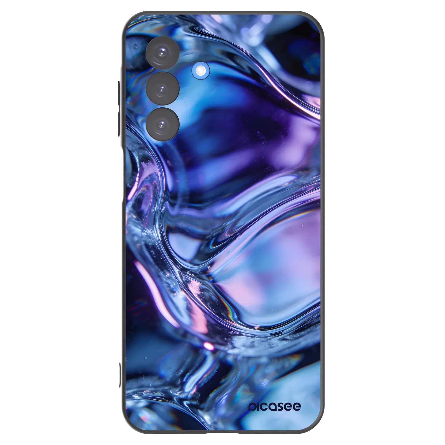 Picasee Μαύρη θήκη σιλικόνης για Samsung Galaxy A17 5G - Iris liquid