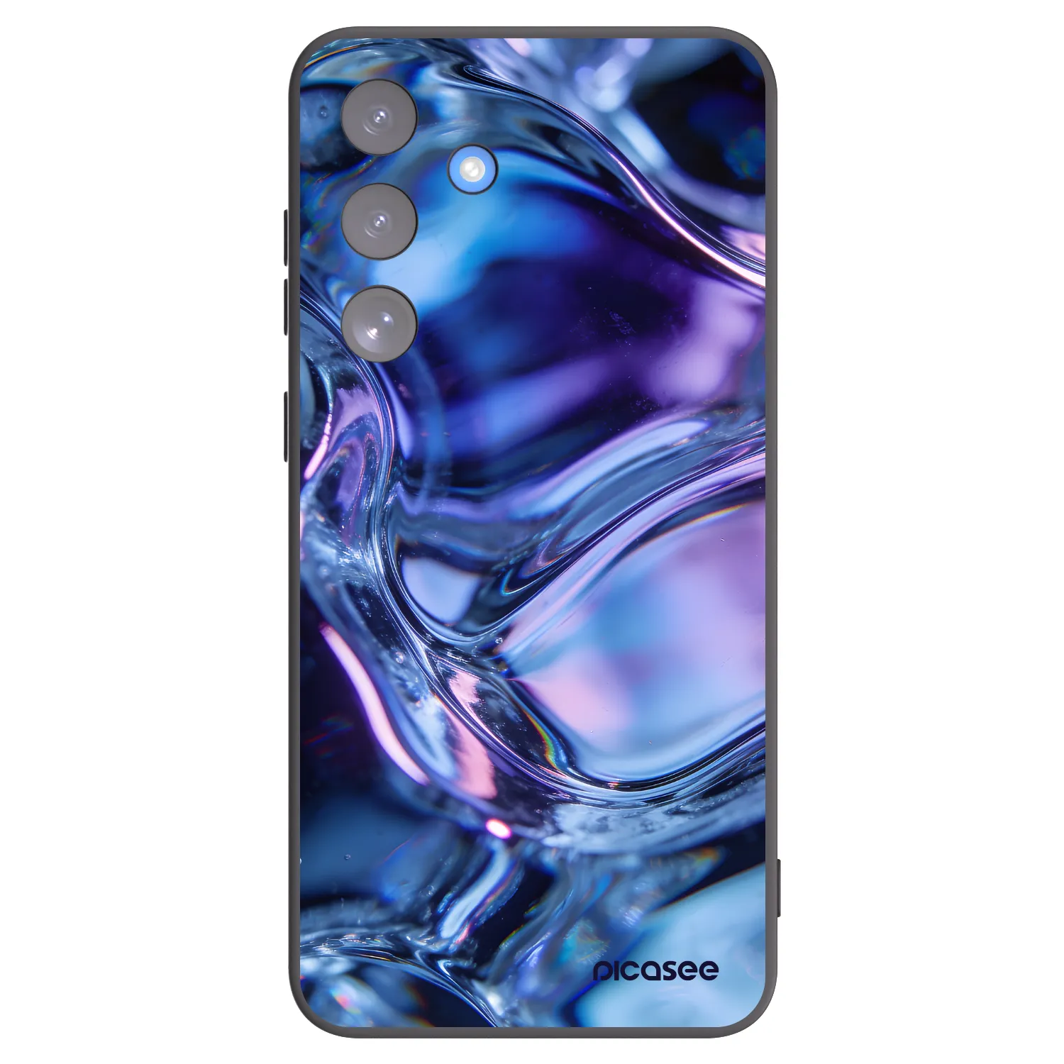 Picasee Μαύρη θήκη σιλικόνης για Samsung Galaxy S25 FE 5G - Iris liquid