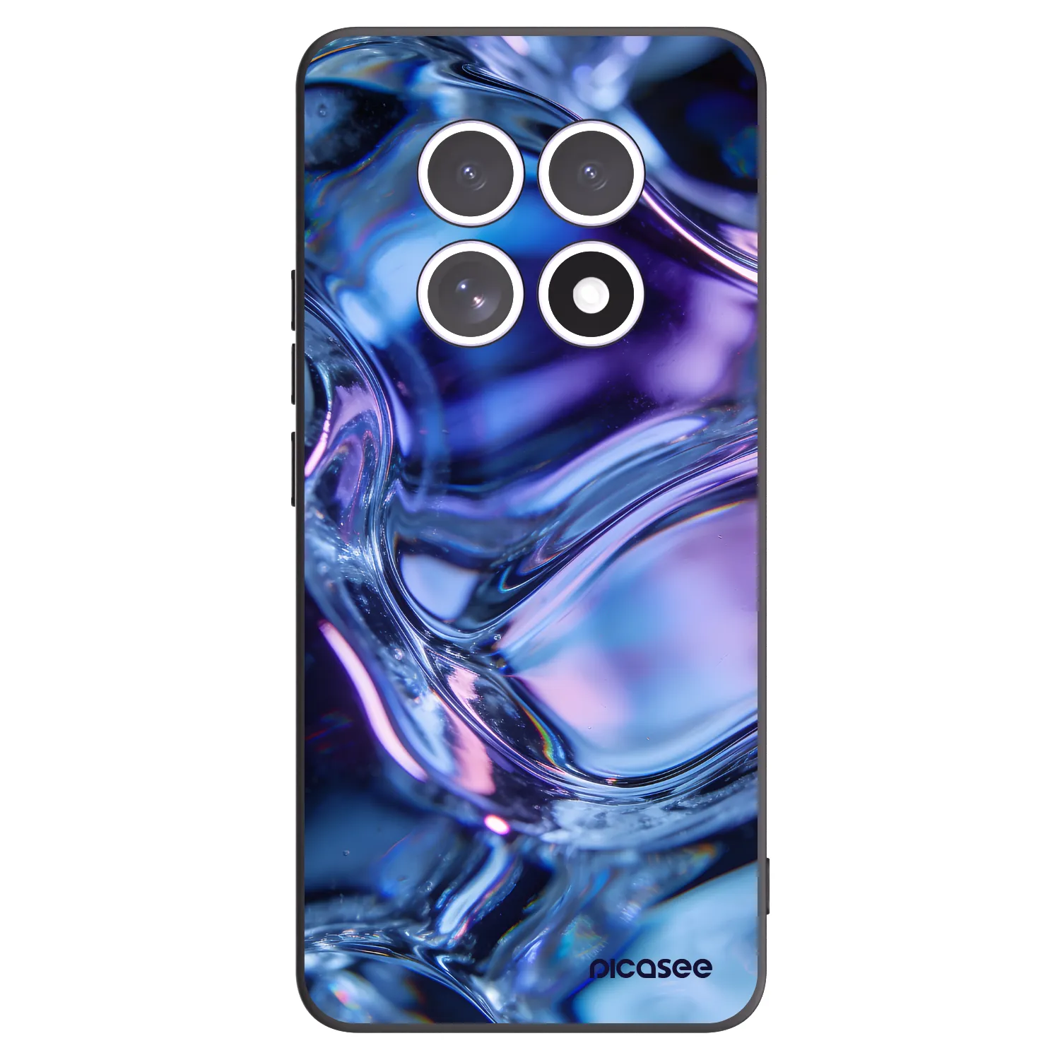 Picasee Μαύρη θήκη σιλικόνης για Xiaomi Redmi Note 15 4G - Iris liquid