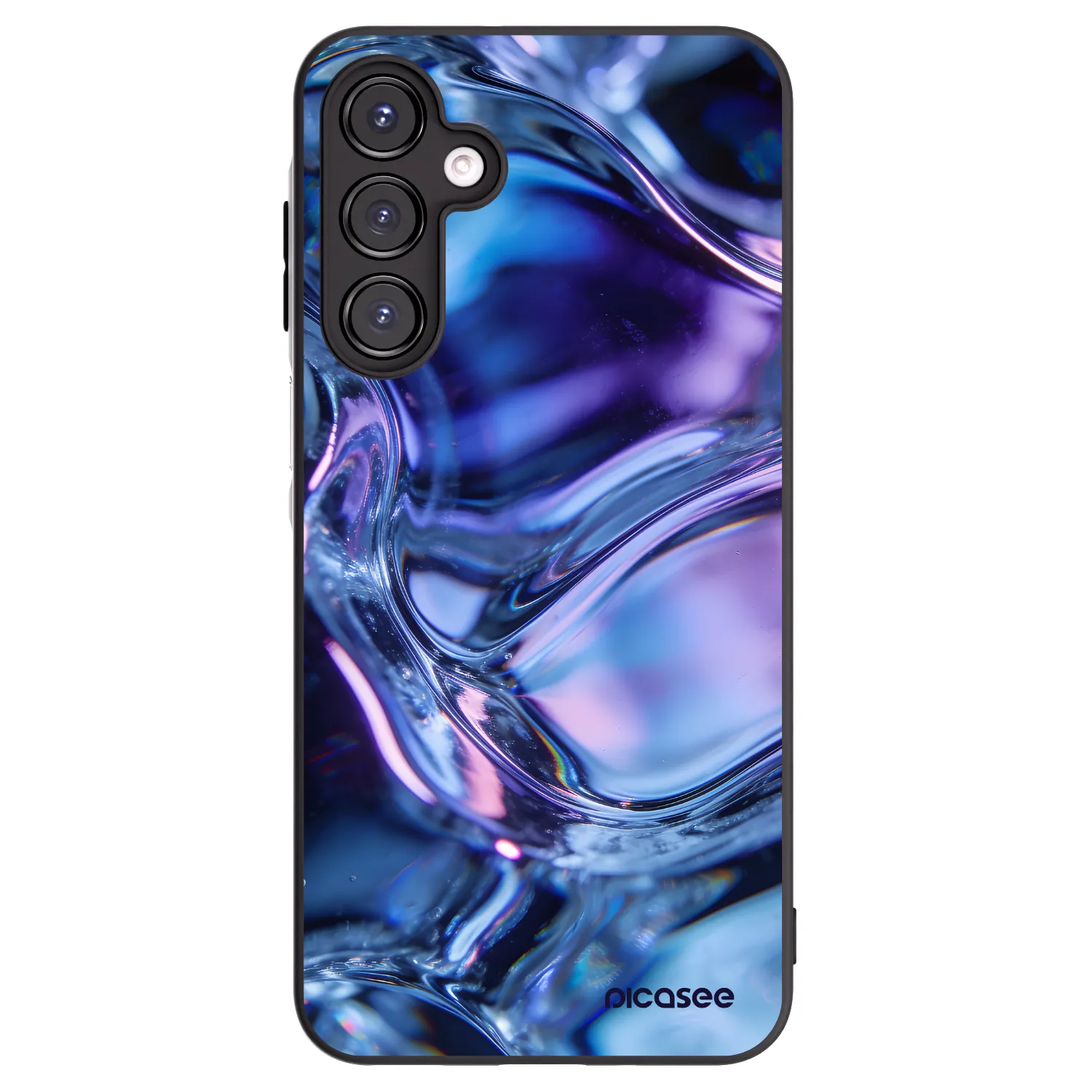 Picasee Μαύρη θήκη σιλικόνης για Samsung Galaxy A16 4G - Iris liquid
