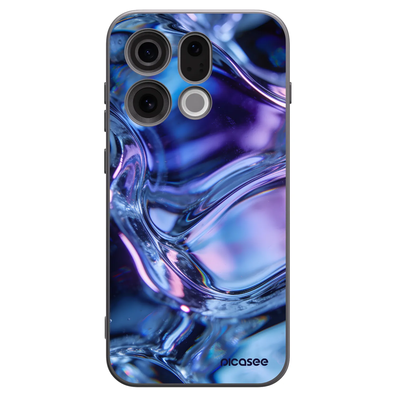 Picasee Μαύρη θήκη σιλικόνης για OPPO Find X9 - Iris liquid