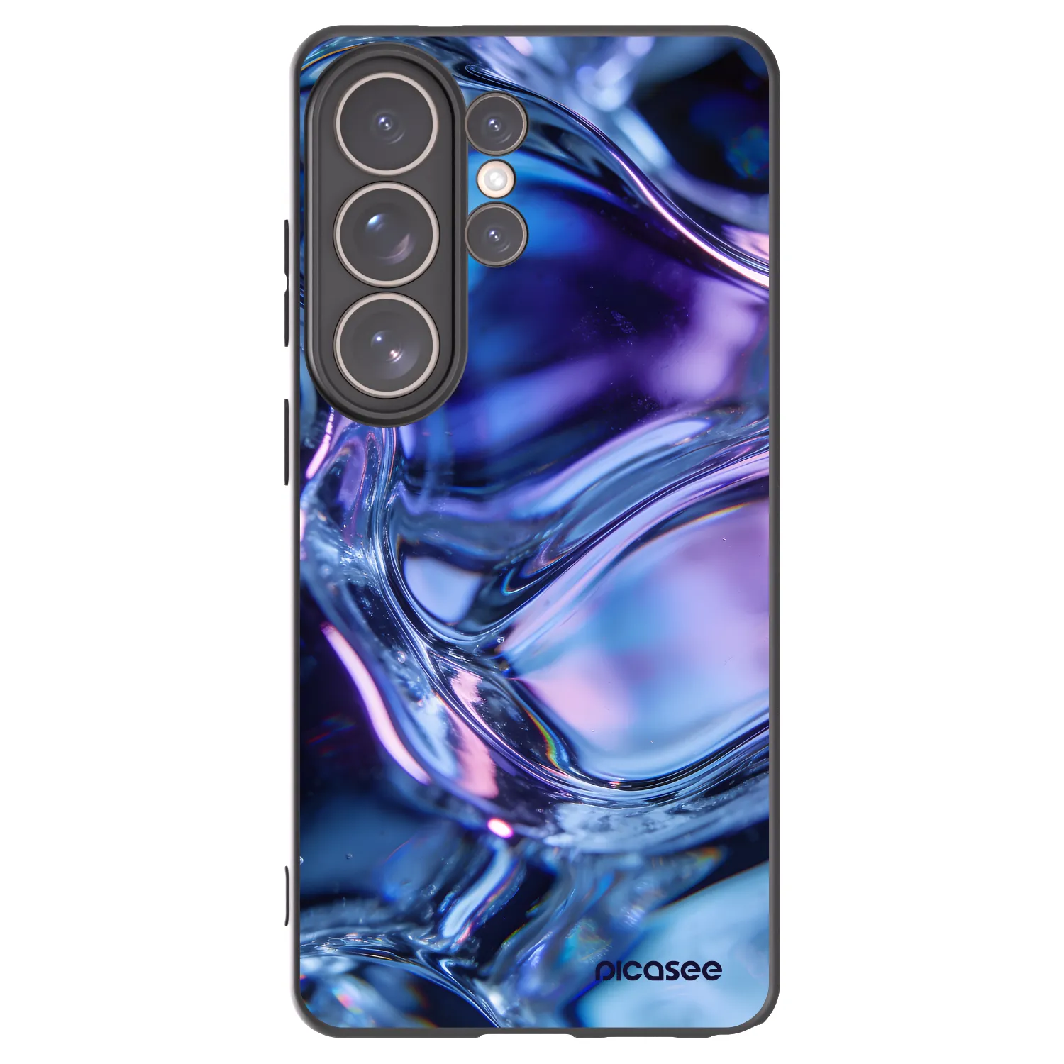 Picasee Μαύρη θήκη σιλικόνης για Samsung Galaxy S26 Ultra - Iris liquid