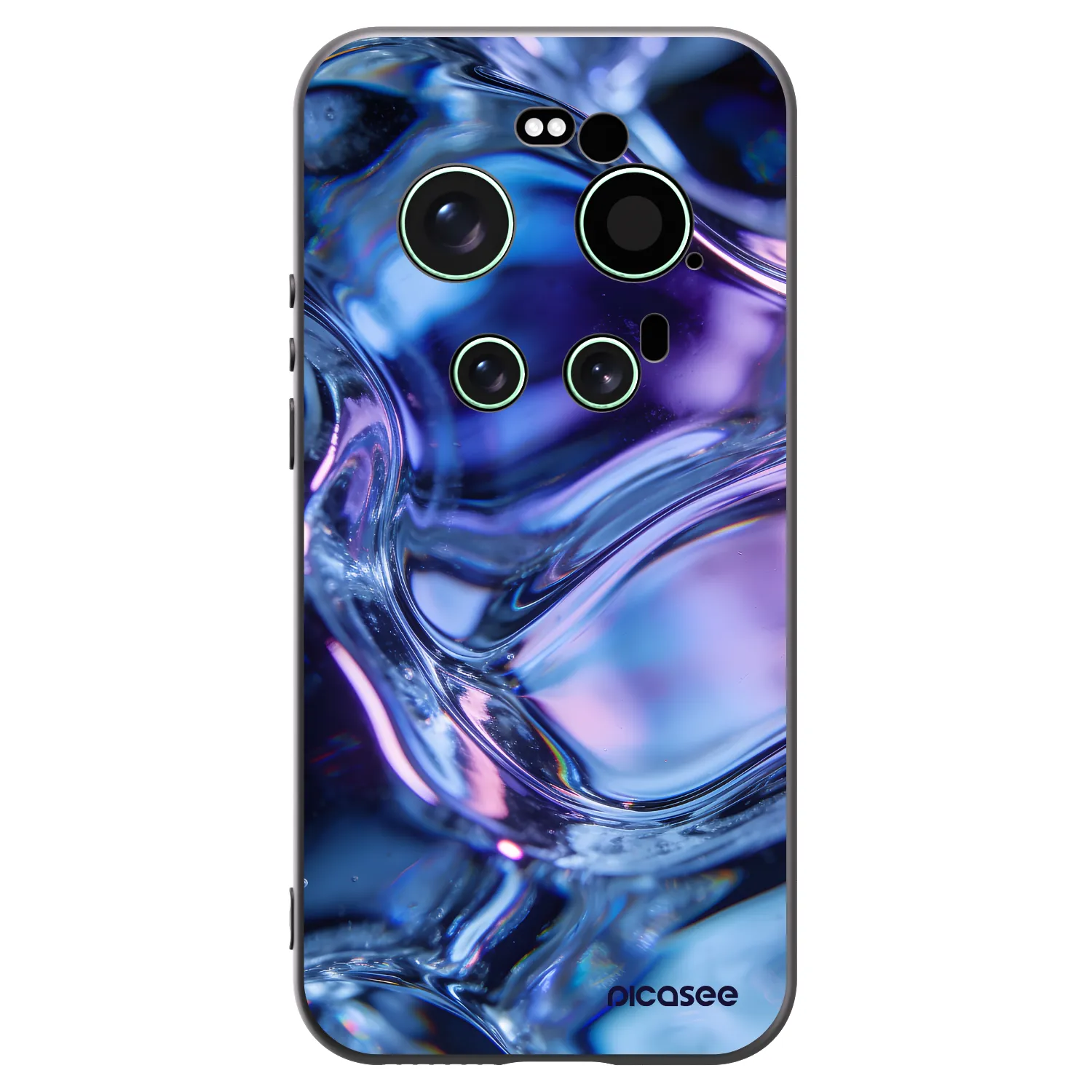 Picasee Μαύρη θήκη σιλικόνης για Xiaomi 17 Ultra - Iris liquid