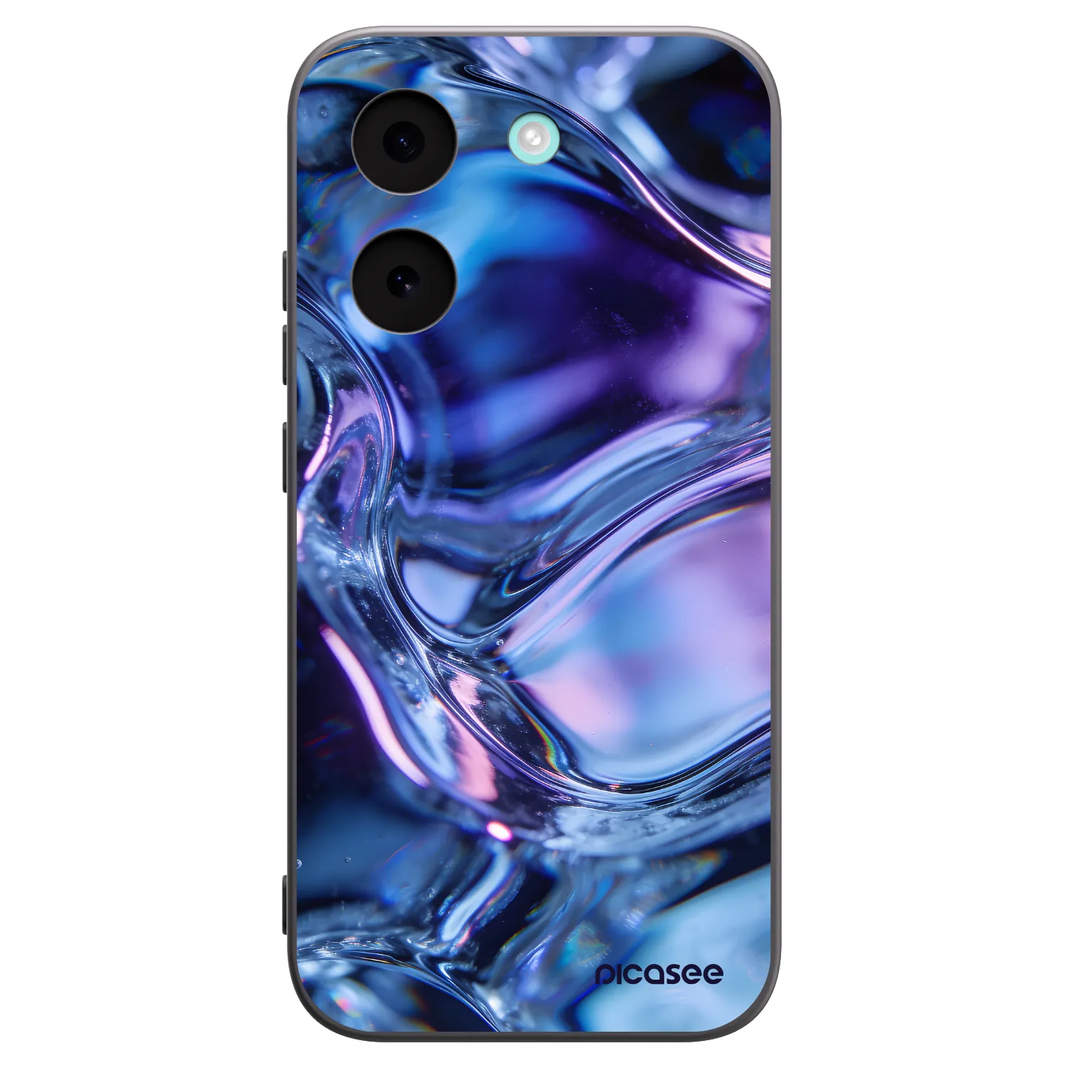 Picasee Μαύρη θήκη σιλικόνης για Xiaomi Poco X8 Pro - Iris liquid