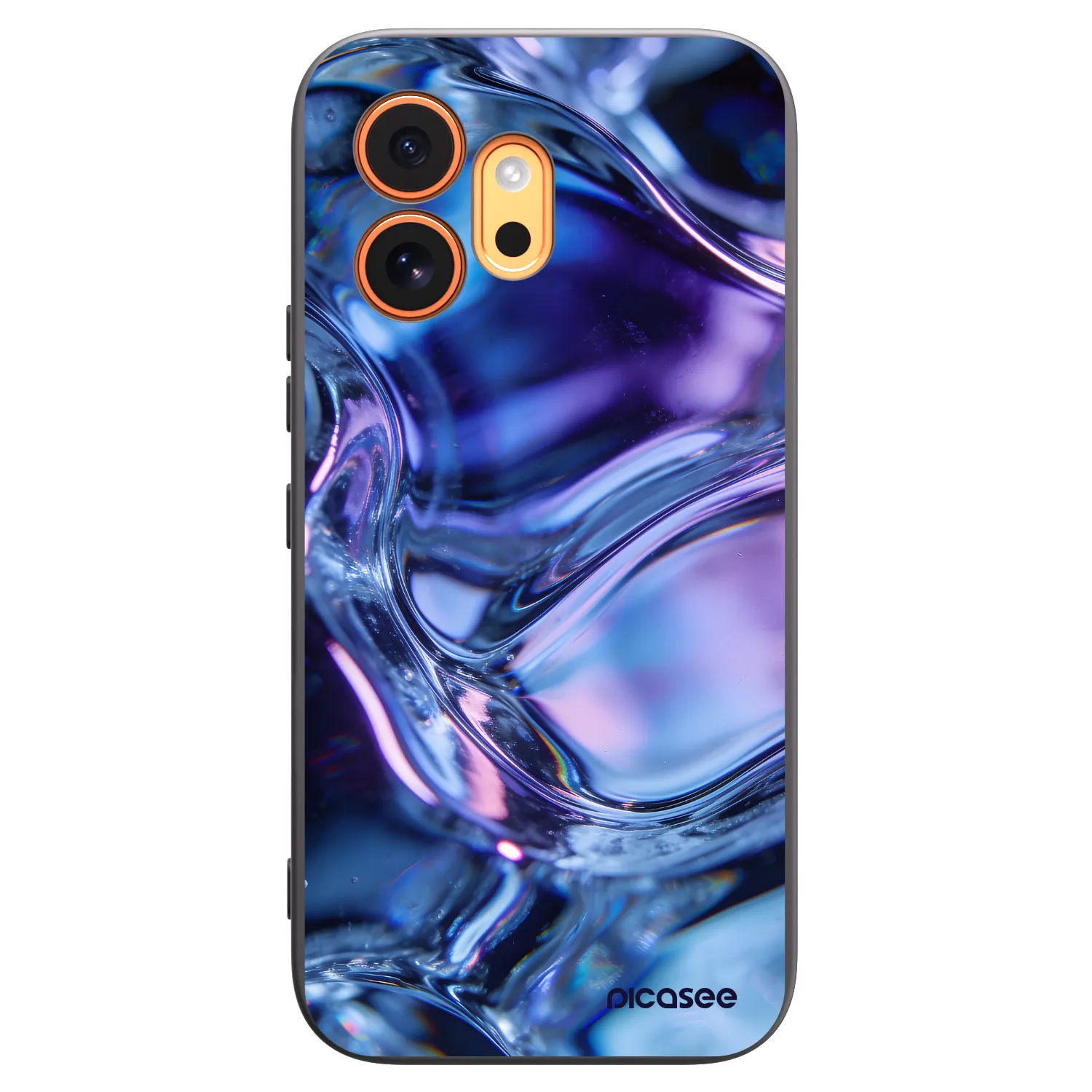 Picasee Μαύρη θήκη σιλικόνης για Honor 600 - Iris liquid