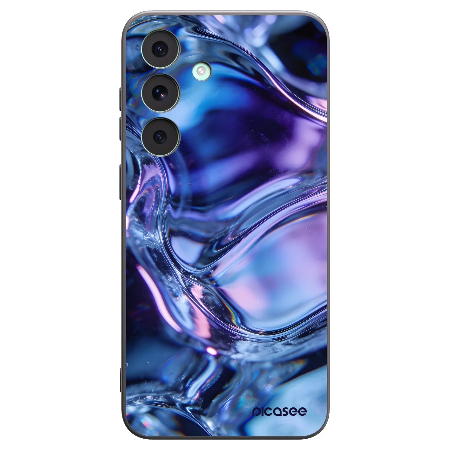 Picasee Μαύρη θήκη σιλικόνης για Samsung Galaxy S26 FE - Iris liquid