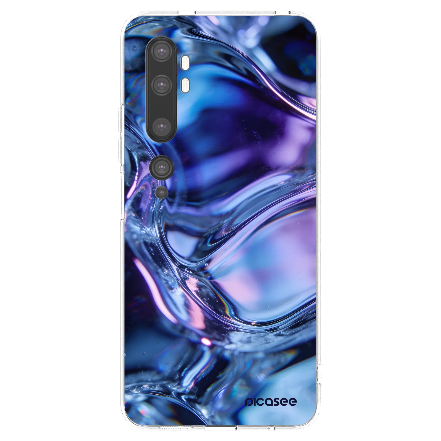 Picasee διαφανής θήκη σιλικόνης Xiaomi Mi Note 10 (Pro) - Iris liquid
