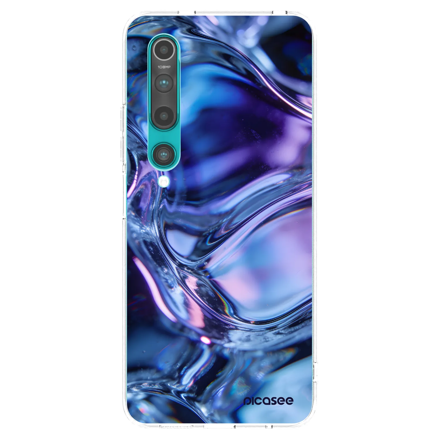 Picasee διαφανής θήκη σιλικόνης Xiaomi Mi 10 - Iris liquid