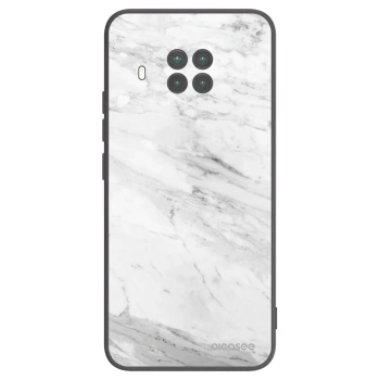 Picasee Μαύρη θήκη σιλικόνης για Xiaomi Mi 10T Lite - White marble