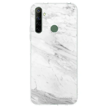 Picasee διαφανής θήκη σιλικόνης Realme 6i - White marble