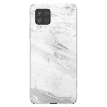 Picasee διαφανής θήκη σιλικόνης Samsung Galaxy A42 A426B - White marble
