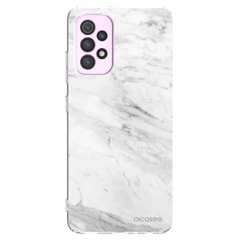 Picasee διαφανής θήκη σιλικόνης Samsung Galaxy A32 5G A326B - White marble