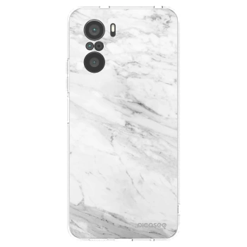 Picasee διαφανής θήκη σιλικόνης Xiaomi Poco F3 - White marble