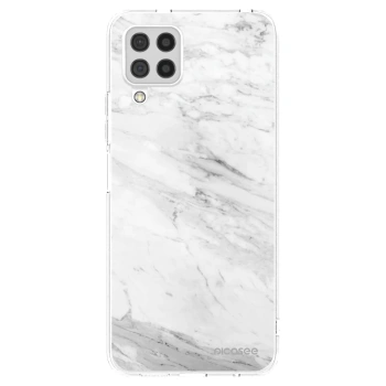 Picasee διαφανής θήκη σιλικόνης Samsung Galaxy A22 A225F 4G - White marble