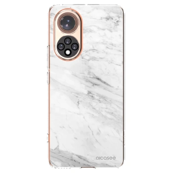 Picasee διαφανής θήκη σιλικόνης Huawei Nova 9 - White marble