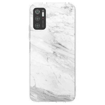 Picasee διαφανής θήκη σιλικόνης Xiaomi Poco M3 Pro 5G - White marble