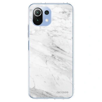 Picasee διαφανής θήκη σιλικόνης Xiaomi 11 Lite 5G NE - White marble