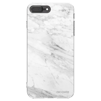 Picasee διαφανής θήκη σιλικόνης Apple iPhone 7 Plus - White marble