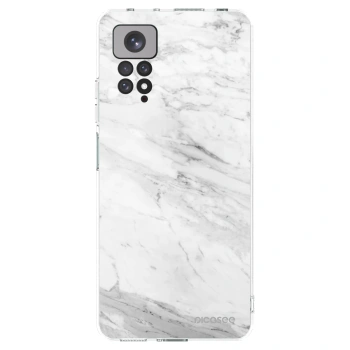 Picasee διαφανής θήκη σιλικόνης Xiaomi Redmi Note 11S 4G - White marble