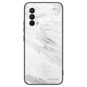 Picasee Μαύρη θήκη σιλικόνης για Realme GT Master Edition 5G - White marble