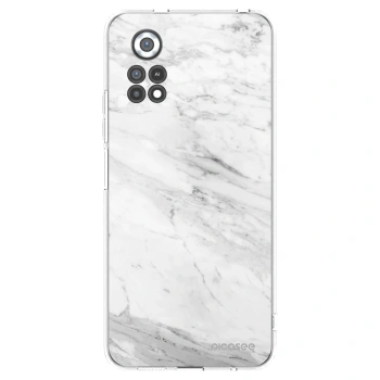 Picasee διαφανής θήκη σιλικόνης Xiaomi Poco X4 Pro 5G - White marble