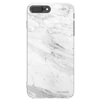 Picasee διαφανής θήκη σιλικόνης Apple iPhone 8 Plus - White marble