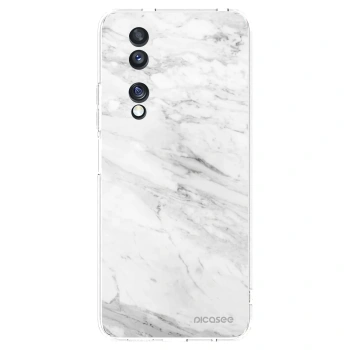 Picasee διαφανής θήκη σιλικόνης Honor 70 - White marble