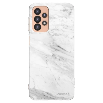 Picasee διαφανής θήκη σιλικόνης Samsung Galaxy A23 A236B 5G - White marble