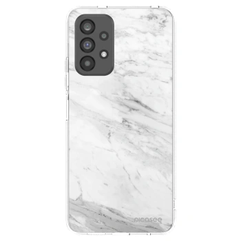 Picasee διαφανής θήκη σιλικόνης Samsung Galaxy A73 5G - White marble