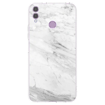Picasee διαφανής θήκη σιλικόνης Honor 8X - White marble