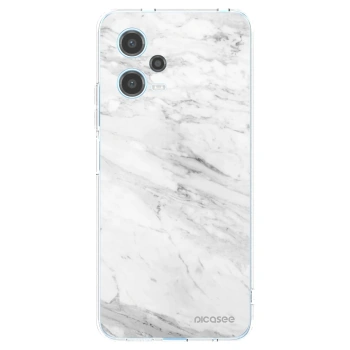 Picasee διαφανής θήκη σιλικόνης Xiaomi Redmi Note 12 5G - White marble