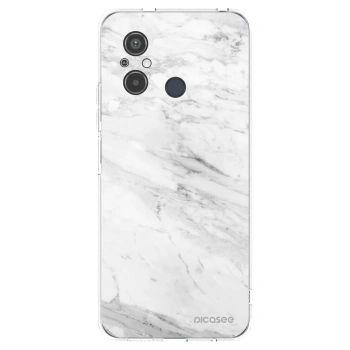 Picasee διαφανής θήκη σιλικόνης Xiaomi Redmi 12C - White marble