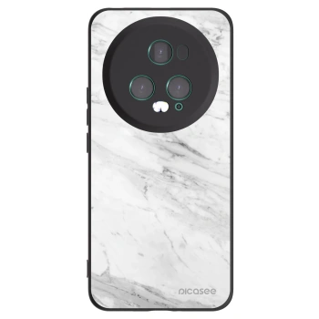 Picasee Μαύρη θήκη σιλικόνης για Honor Magic5 Pro - White marble