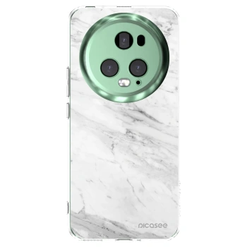Picasee διαφανής θήκη σιλικόνης Honor Magic5 Pro - White marble