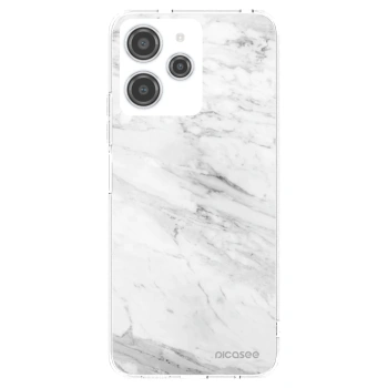 Picasee διαφανής θήκη σιλικόνης Xiaomi Redmi 12 4G - White marble