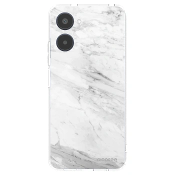 Picasee διαφανής θήκη σιλικόνης Realme 10 4G - White marble