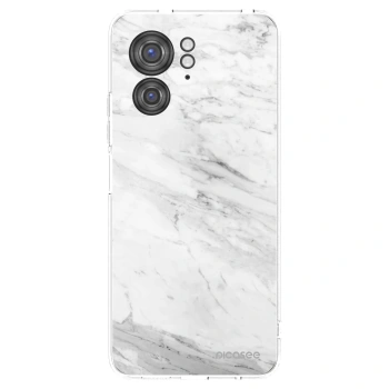 Picasee διαφανής θήκη σιλικόνης Motorola Edge 40 - White marble