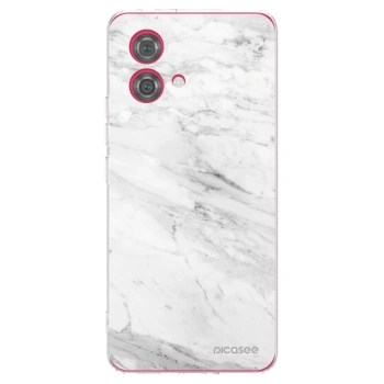 Picasee διαφανής θήκη σιλικόνης Motorola Moto G84 5G - White marble