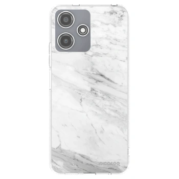 Picasee διαφανής θήκη σιλικόνης Xiaomi Redmi 12 5G - White marble