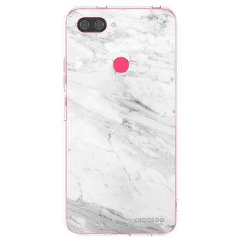 Picasee διαφανής θήκη σιλικόνης Xiaomi Mi 8 Lite - White marble