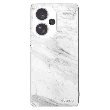 Picasee διαφανής θήκη σιλικόνης Xiaomi Redmi Note 13 Pro+ 5G - White marble