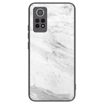 Picasee Μαύρη θήκη σιλικόνης για Xiaomi Redmi Note 12 Pro 4G - White marble