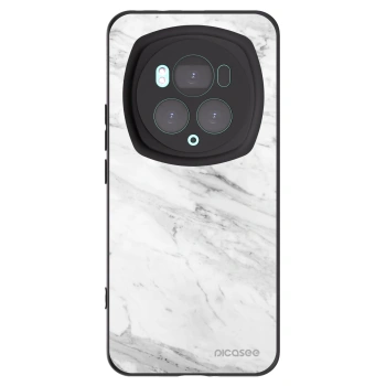 Picasee Μαύρη θήκη σιλικόνης για Honor Magic6 Pro - White marble