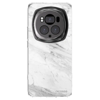 Picasee διαφανής θήκη σιλικόνης Honor Magic6 Pro - White marble