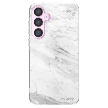 Picasee διαφανής θήκη σιλικόνης Samsung Galaxy A55 5G A556B - White marble