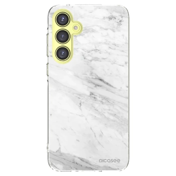 Picasee διαφανής θήκη σιλικόνης Samsung Galaxy A35 5G A356B - White marble